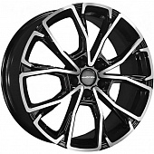 Khomen KHW 1907 7.5x19 5*120 ET30 DIA66.1 Black-FP Литой