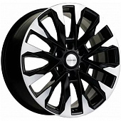 Khomen KHW 2010 8x20 6*139.7 ET36 DIA100.1 Black-FP Литой