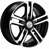 Khomen KHW 1602 6.5x16 5*139.7 ET35 DIA98.5 Black-FP Литой