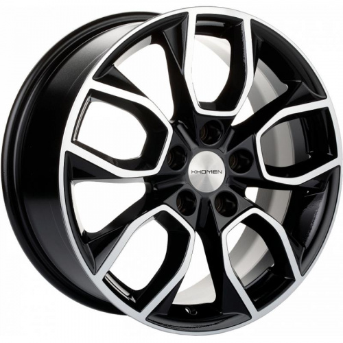 Khomen KHW 1713 7x17 5*108 ET50 DIA63.3 Black-FP Литой